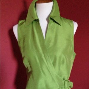 Lovely Silk Sleeveless Blouse